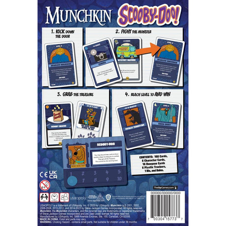 Europejska sieć graczy Munchkin: gra karciana Scooby-Doo (angielski, 3–6 graczy, 60 minut, od 10 lat)