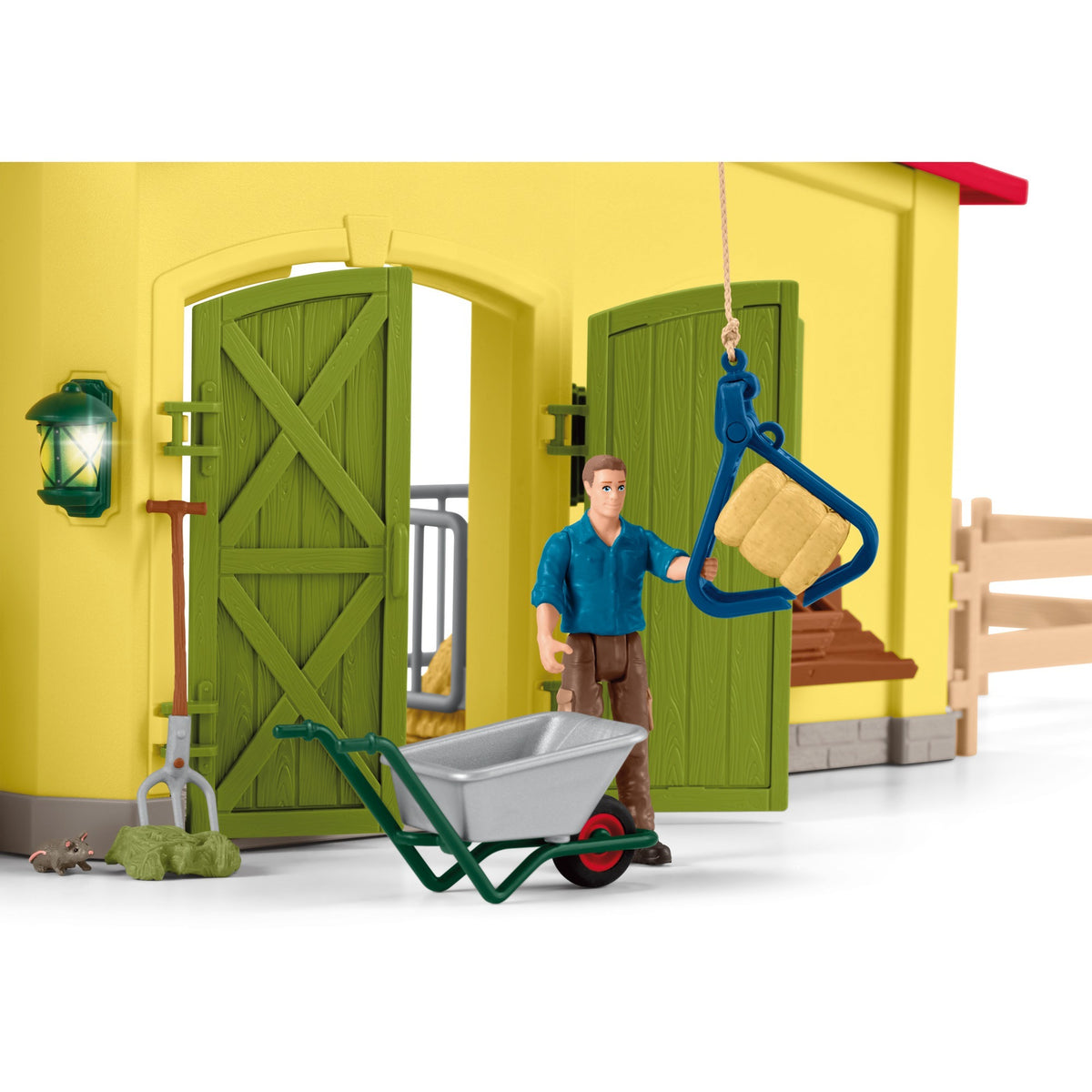 Świat farmy Schleich - duża stabilna, żółta figurka do zabawy