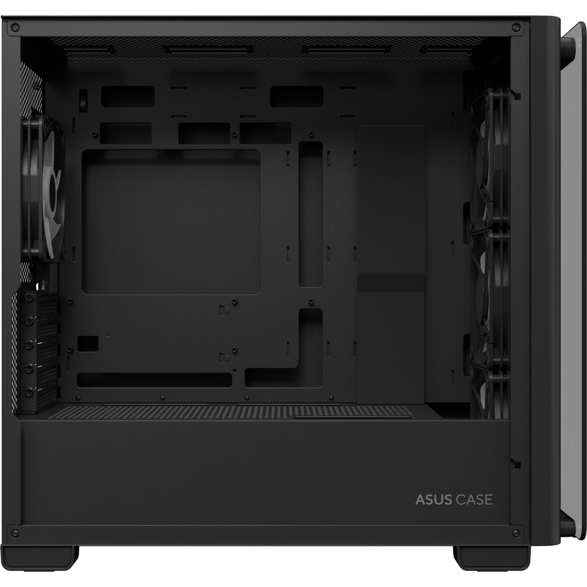 Obudowa Asus a23 plus mini tower (czarna | 2x USB-A | 1x USB-C | RGB | szkło hartowane)