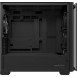 Obudowa Asus a23 plus mini tower (czarna | 2x USB-A | 1x USB-C | RGB | szkło hartowane)
