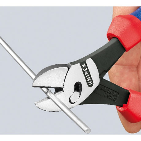 Szczypce boczne Knipex twinforce 7372180 szczypce tnące (czerwony niebieski)