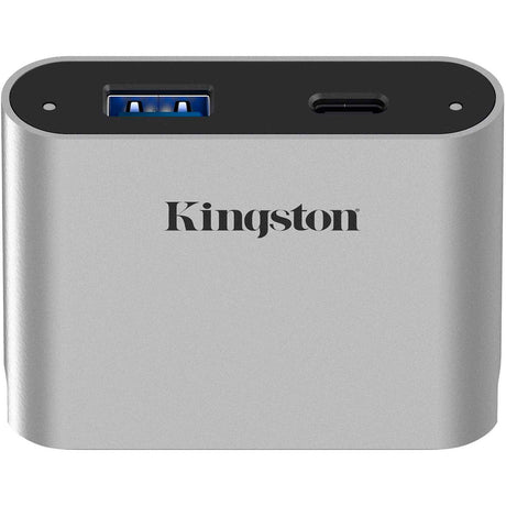 Stacja dokująca Kingston Workflow USB Mini Hub (srebrno-czarna, USB-C, USB-A)