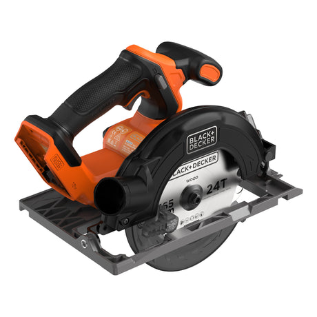 Bezszczotkowa piła tarczowa Black+decker 18 V Ręczna piła tarczowa 165 mm (czarno-pomarańczowa, akumulator i ładowarka nie wchodzą w skład zestawu)