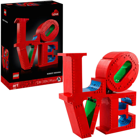 Zestaw LEGO Art Love Home do budowania dekoracji dla dorosłych, prezent na Walentynki - 31214