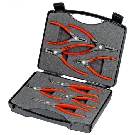 Knipex 002125 Zestaw 8 precyzyjnych szczypiec do pierścieni osadczych