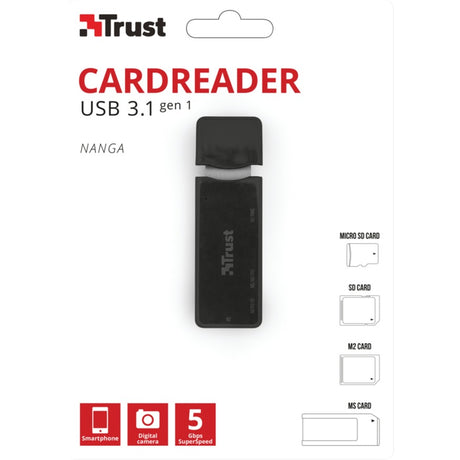 Czytnik kart Trust Nanga USB 3.1 (czarny)