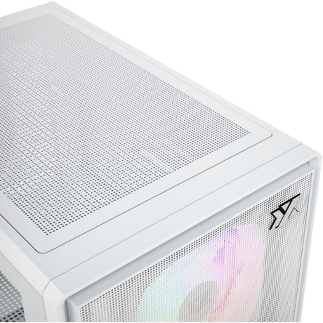 Obudowa Xyz pc gear atom midi tower (biała | 2x USB-A | 1x USB-C | szkło hartowane)
