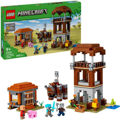 Zestaw Lego Minecraft: Posterunek łupieżców i niszczyciel - 21278