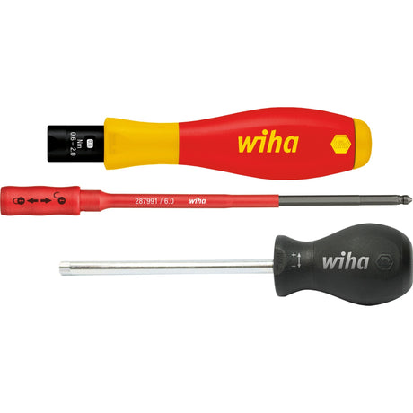 Wiha wkrętak dynamometryczny Torquevario-s elektryczny (czerwony żółty, 3-częściowy, 0,5 - 2 nm)