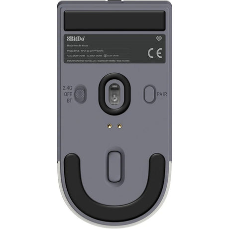 Mysz 8bitdo retro r8 - edycja n (szary czerwony, 50 - 26000 dpi, Bluetooth USB-C 2,4 GHz)