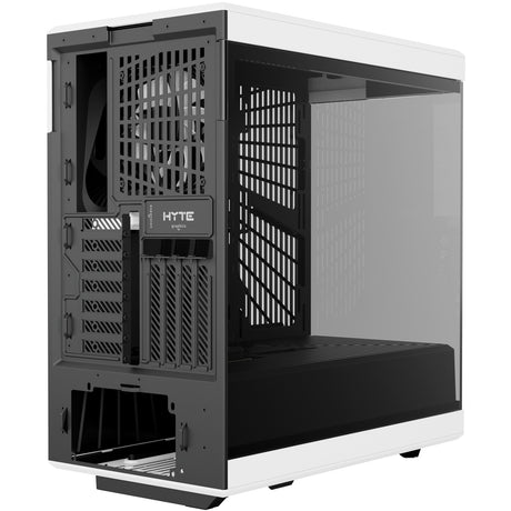 Obudowa midi tower Hyte Y40 (biały czarny | 2x USB-A | 1x USB-C | szkło hartowane)
