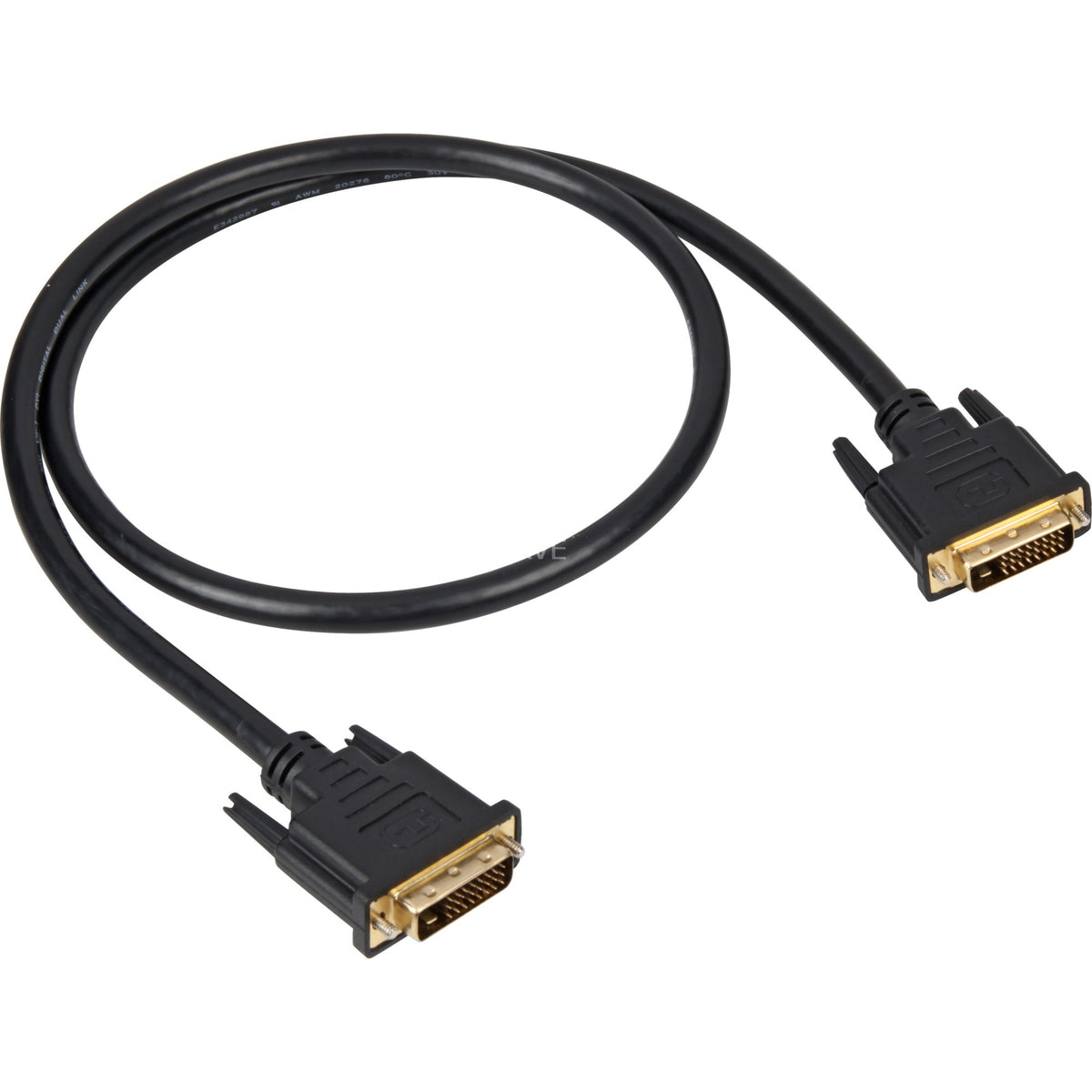 Kabel Sharkoon DVI-D (czarny, 1 metr)