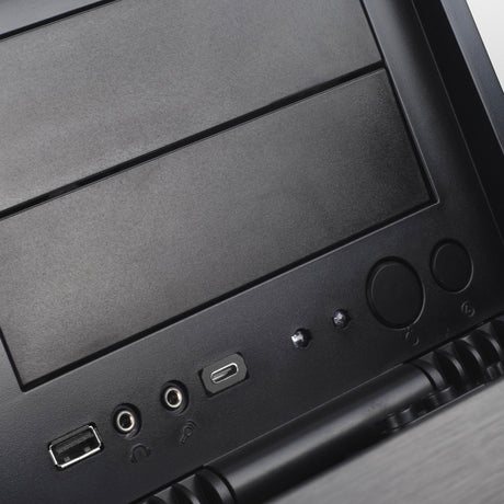 Obudowa Silverstone SST-GD07B-C HTPC (czarna | 1x USB-A | 1x USB-C)