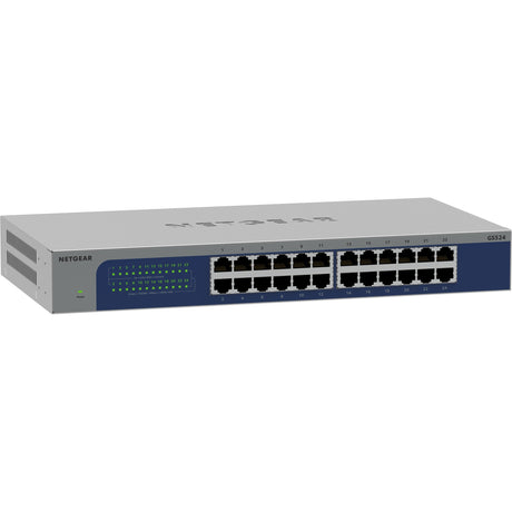 Netgear GS524 24-portowy niezarządzalny przełącznik Gigabit Ethernet (szary niebieski)