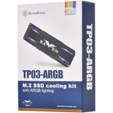 Radiator Silverstone TP03-ARGB (czarny, pasujący do dysku SSD m.2 2280)