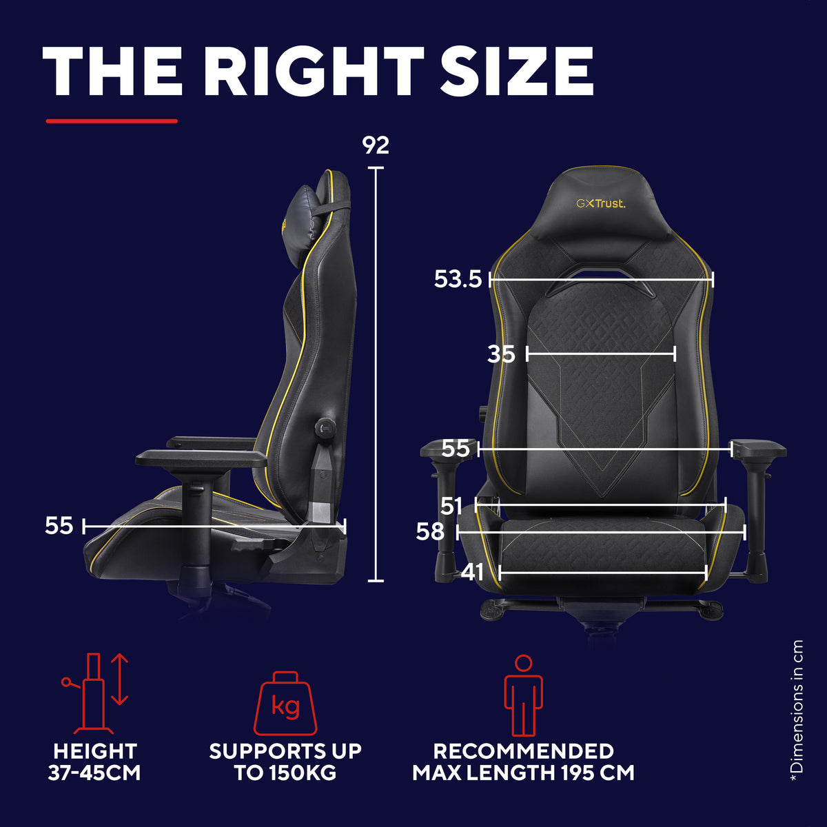 Fotel gamingowy Trust GXT 721BM Ruya Pro Batman (czarno-żółty)