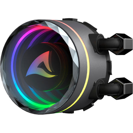 Chłodzenie wodne Sharkoon s80 rgb (czarne, 4-pinowe złącze wentylatora pwm)
