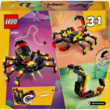 Lego Creator 3w1 dzikie zwierzęta: ekscytujący pająk - 31159