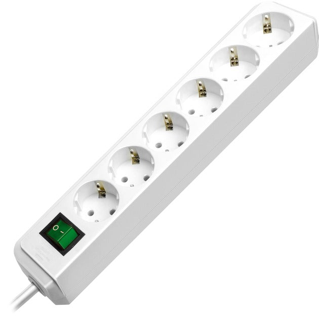 Brennerstuhl eco-line z przełącznikiem 6-kierunkowym biały 1,5m h05vv-f 3g1,5