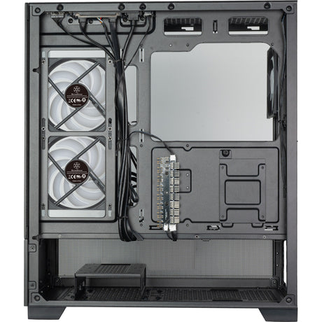 Obudowa mini tower Silverstone lucid 05 (czarna | 2x USB-A | 1x USB-C | RGB | szkło hartowane)