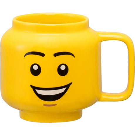 Lego - kubek ceramiczny z głową szczęśliwego chłopca 255 ml - ceramika - żółty