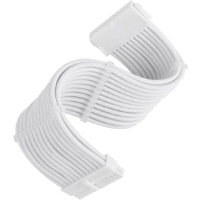 Kabel przedłużający Silverstone sst-pp07e-mbw-v2, 24pin atx (biały, 30 centymetrów)
