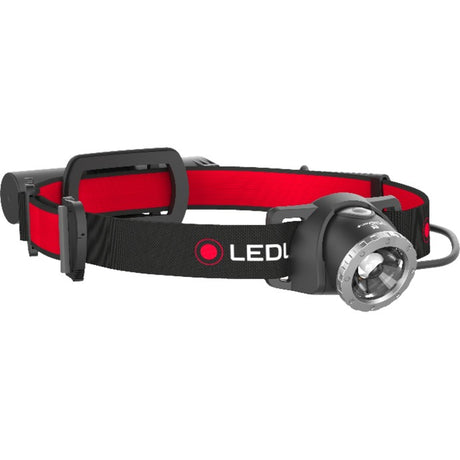Latarka czołowa Ledlenser h8r oświetlenie led (czarny czerwony, 600 lm, 6000 - 8000k)