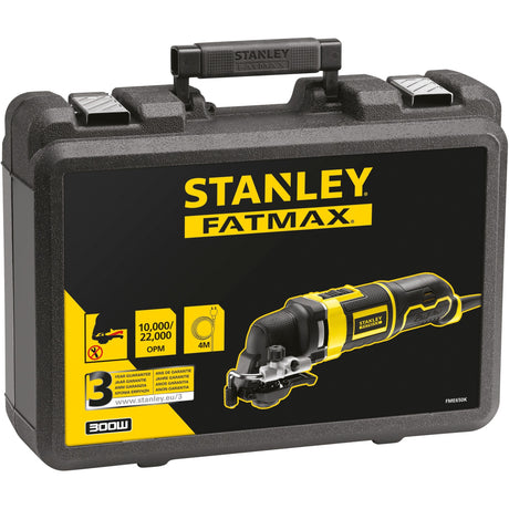 Oscylacyjne narzędzie wielofunkcyjne Stanley Fatmax 300 W (żółto-czarne, z walizką i 20 akcesoriami)