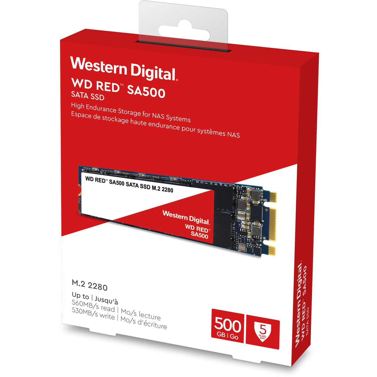 Wd czerwony, 500 GB SSD (s500g1r0b, m.2 2280)