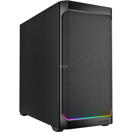 Obudowa mini tower Sharkoon mk4 rgb strip (czarna | 2x usb-a | 1x usb-c | rgb)