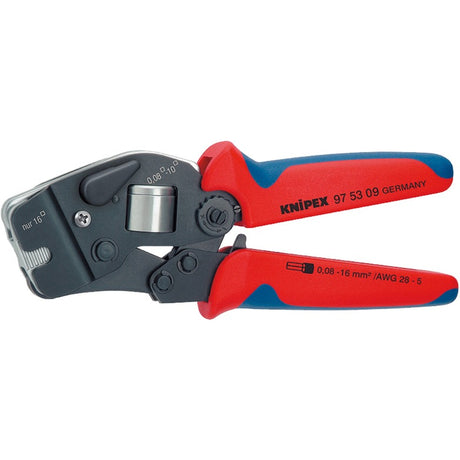 Samonastawne szczypce do zaciskania Knipex z wejściem od przodu 975309 (automatyczne zaciskanie kwadratowe, ze sprężyną otwierającą)