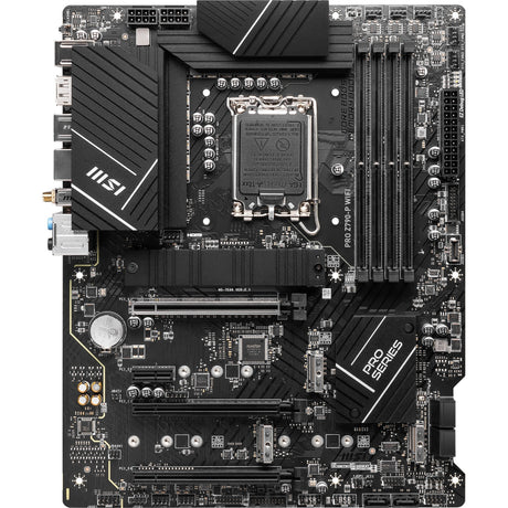 Płyta główna Msi Pro Z790-P WiFi Socket 1700 (czarna, RAID, 2,5 GB-LAN, WiFi 6e, BT, dźwięk, ATX)