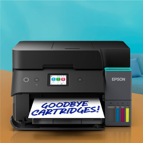 Uniwersalna drukarka atramentowa Epson ecotank et-4950 (czarna, faks, skanowanie, kopiowanie, WiFi, w tym atrament do 3 lat)