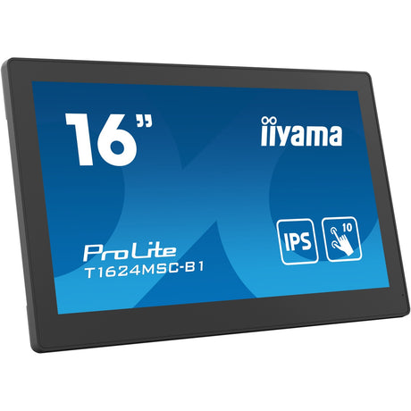 Monitor Iiyama prolite t1624msc-b1 15.6 z ekranem dotykowym (czarny, HDMI, 2x USB-A)