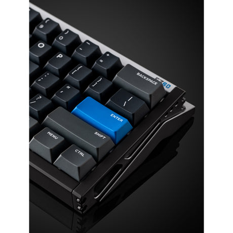 Klawiatura do gier z przełącznikiem magnetycznym Iqunix ez60 (czarna, układ amerykański (qwerty), gateron magnetyczny jade pro, 60%, rgb, klawisze pbt z podwójnym strzałem)