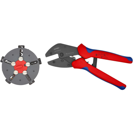 Szczypce do zaciskania Knipex Multicrimp 973302 (czerwony niebieski)