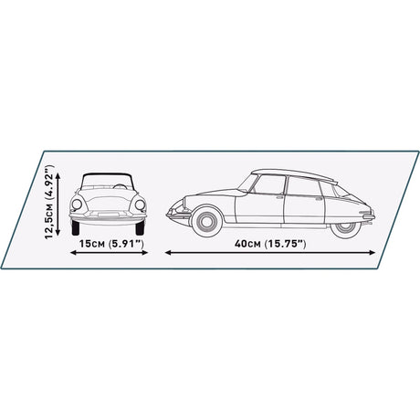 Cobi citroen ds 19 1956 - executive edition constructiespeelgoed (schaal 1:12)