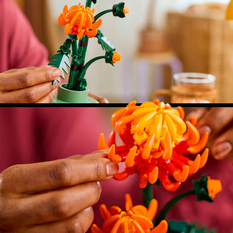 Lego ikony chryzantemy - kolekcja botaniczna - 10368