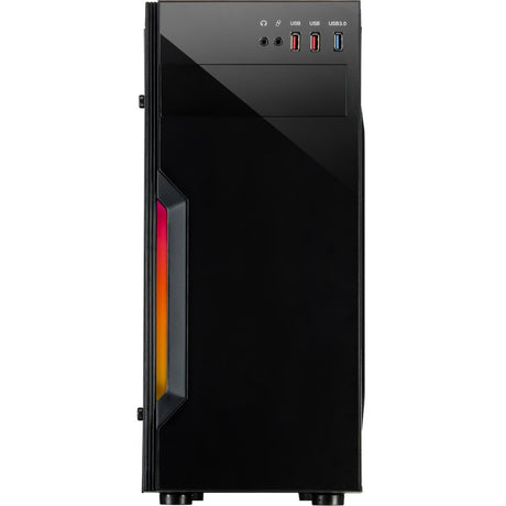 Obudowa midi tower Inter-tech b-42 rgb (czarna | 3x usb-a | rgb | okienko)