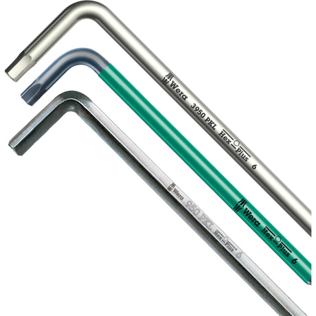 Zestaw kluczy imbusowych Wera 950 9 hex-plus 1 (chromowany, 9-częściowy, 1,5 mm do 10 mm)