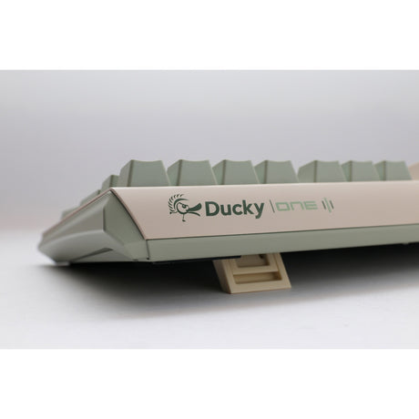 Ducky one 3 matcha, klawiatura (kremowa zieleń, układ us, wiśniowy mx brązowy, pbt double shot, hot swap)