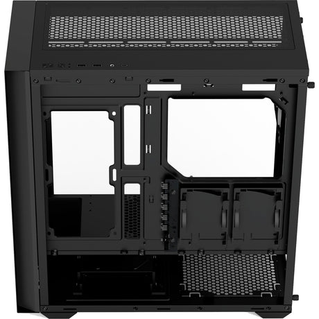 Obudowa midi tower Aerocool b502a (czarna | 2x USB-A | 1x USB-C | RGB)