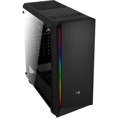 Obudowa Aerocool Rift Midi Tower (czarna | 3x USB-A | RGB | okienko)