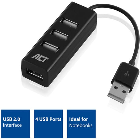 Koncentrator USB Act ac6205 czarny