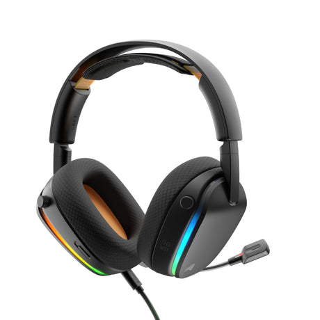 Glorious GHS Eternal RGB - stereofoniczny zestaw słuchawkowy do gier RGB nauszny zestaw słuchawkowy do gier (czarny, PC, PS5, PS4, Switch, USB-C)