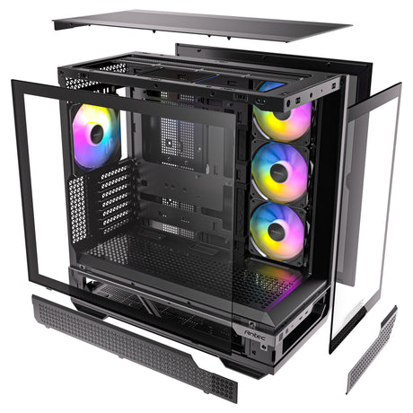 Obudowa midi tower Antec c7 argb (czarna | 2x USB-A | 1x USB-C | szkło hartowane)