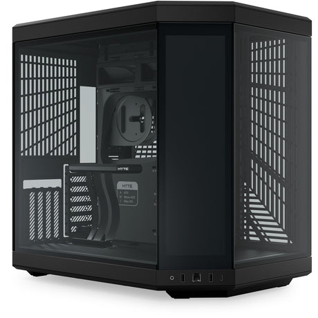 Hyte y70 touch nieskończona obudowa midi tower (czarna | 2x USB-A | 1x USB-C | szkło hartowane)