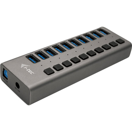 I-tec USB 3.0 hub ładujący 10 portów + zasilacz Hub USB (czarny)
