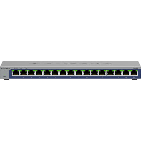 Netgear 16-poorts gigabit ethernet unmanaged switch (gs116v3) (grijs)
