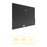 Monitor Aoc 16t20e2 15.6 (czarny, 1x mini HDMI, 1x USB-C, audio)